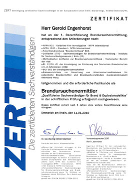 Brandursachenermittlung